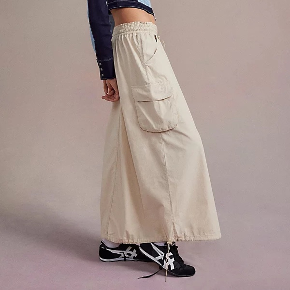 Urban Outfitters Cream A-Line Skirt